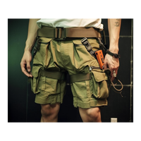 High street mode taille élastique jean shorts hommes fabricant logo personnalisé short en détresse denim camo shorts 2024