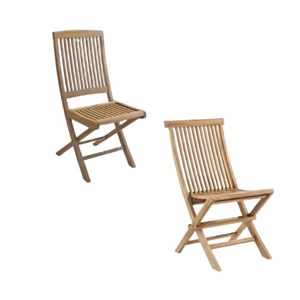 Silla de jardín de teca de madera ecológica, silla plegable para muebles de exterior, silla plegable de fábrica directa de Indonesia - Product Image 5