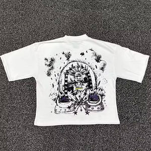 Servicio OEM Impresión digital de alta calidad Diseño personalizado Dtg Impreso Camiseta Gráfico único Camisetas para hombres y mujeres 100% algodón - Product Image 4