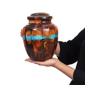 High Quality Rosewood and Resin Mix Urn <b>Box</b> For Human Handmade Urn <b>Box</b> For Funeral Small <b>Keepsake</b> - Product Image 3