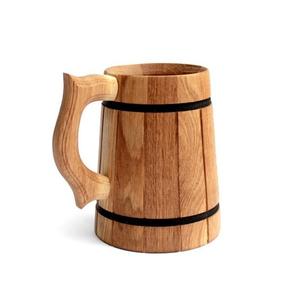Mug en bois écologique fait à la main, tasse à boire en bois naturel pour une vie durable - Product Image 6