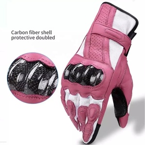 ถุงมือหนัง100% แบบเต็มนิ้วสำหรับแข่งรถถุงมือขี่มอเตอร์ไซด์แข็งสำหรับฤดูหนาวอุปกรณ์ป้องกันขณะเดินทางกลางแจ้ง - Product Image 4