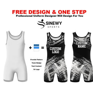 Combinaison de lutte personnalisée par sublimation pour hommes, vêtements professionnels, combinaisons de lutte personnalisées - Product Image 4