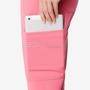 Ensembles d'uniformes médicaux d'été 2025 pour femmes, de haute qualité, en tricot, pour infirmières et médecins, en promotion - Product Image 2