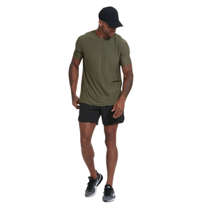 เสื้อยืดคอกลมผู้ชาย แขนยาว ผ้าถัก ทรงลำลอง สไตล์สปอร์ต ระบายอากาศดี ลายเรียบ ทรงปกติ - Product Image 5