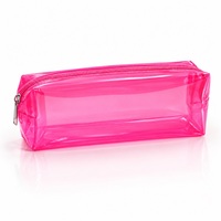 Sac de rangement pour maquillage en PVC personnalisé, pochette de toilette de voyage en PVC avec logo personnalisé, pochette cosmétique en PVC imperméable pour le rangement des soins de la peau