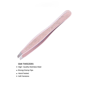 Pince à épiler à sourcils en acier inoxydable personnalisée en gros pointe pointue légère réutilisable épilation de maquillage écologique haute - Product Image 4