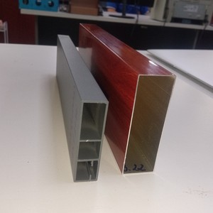 โปรไฟล์ท่อสี่เหลี่ยมเคลือบด้วยไม้และผงอะลูมิเนียมผลิตในเวียดนาม - Product Image 5