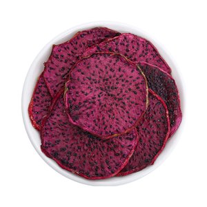 Frites de fruits du dragon séchées douces AD sans sucre, fruits secs sous vide en tranches de fruits du dragon rouges/blancs séchés doux naturels - Product Image 1