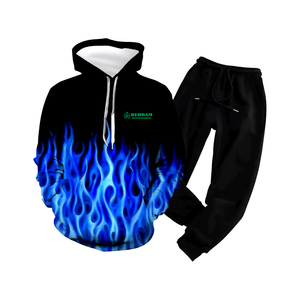 Survêtement d'hiver unisexe Behram International 2026 : Sweat à capuche et pantalon de survêtement écologiques, épais, personnalisables avec logo - Product Image 1