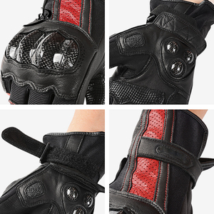 Gants de course à cinq doigts en fibre de carbone, cuir de qualité supérieure, pour sports de plein air, cyclisme, écran tactile, voiture, moto, motard, imperméables - Product Image 3