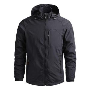 Personalizable Sudadera con capucha de los hombres Casual con cremallera al aire libre Rushing Wear Windbreaker Chaqueta con capucha a prueba de agua - Product Image 2
