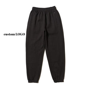 Pantalones de chándal de hombre de gran tamaño con cintura elástica en blanco personalizados, ropa de calle informal, pantalones de chándal de lana pesada - Product Image 3