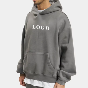 Nouveauté, sweat-shirt à capuche pour homme avec logo personnalisé, fabricants de vêtements de rue, épais, 100% coton, molleton français, sweat-shirt à capuche - Product Image 1