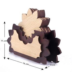 Posavasos de madera de estilo clásico de bajo costo a la moda para granja y decoración moderna para mesas de Centro y comedores - Product Image 6
