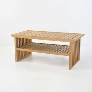 Table basse Offre Spéciale en bois de teck massif Arjuna Mobilier de salon écologique à hauteur réglable Utilisation intérieure/extérieure durable - Product Image 1