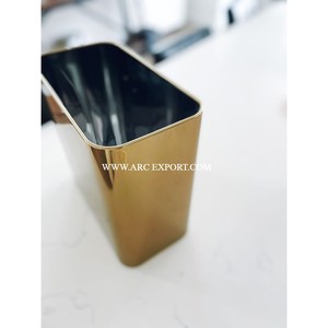Cubo de basura para Hotel y utensilios de cocina, cubo de basura de papel blanco y negro de Metal, cubo de basura hecho a mano, más vendido, cubo de basura para decoración del hogar - Product Image 2