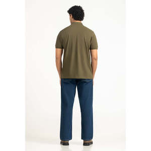 Polo Oxford Homme Coupe Droite Brodé Uni Manches Courtes Confort Estival Tricoté Haute Élasticité XL-6XL - Product Image 5