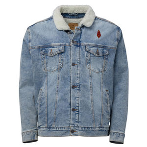Giacca di jeans Unisex Sherpa foderata cappotti da uomo - Product Image 4