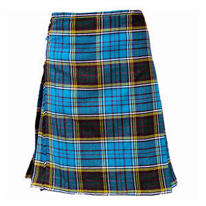 Made from Acrylic Wool with Leather <b>Straps</b> and <b>buckles</b> Anderson Modern tartan pattern Wool Durable Lightweight Premium Quality - Product Image 2