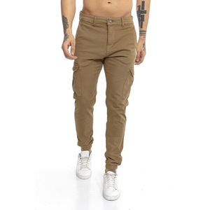 Nuevos Pantalones Cargo de Hombre Elegantes para Otoño, Holgados, Versátiles, Forrados de Lana, con Botones, Bolsillos, Transpirables, 100% Algodón, OEM - Product Image 3