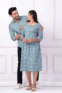 Elegante pareja Polinesia conjunto Hawaii Aloha camisa y vestido pareja trajes a juego venta al por mayor India 2 uds conjunto Samoa Puleatsi - Product Image 2