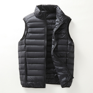 Vestes matelassées amples personnalisées OEM Manteau matelassé d'hiver en toile épaisse à col montant et logo à l'avant pour femmes pour hommes - Product Image 2