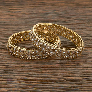 Lo último hecho a mano Indo Western Mehndi plateado brazaletes clásicos joyería Artificial en línea India - Product Image 1