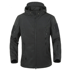 Men's High Quality Soft Shell Winter <b>Jacket</b> Water-Resistant Tactical Design <b>Fleece</b> <b>Lining</b> Multi-Pockets Stand for Snow Ski - Product Image 4