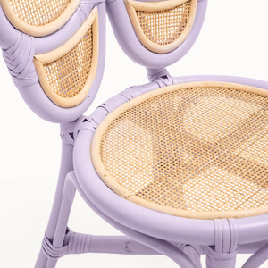 Silla Infantil de Ratán Morada con Forma de Conejo - Product Image 6