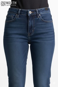 Venta al por mayor azul personalizar pantalones pitillo de mezclilla señoras pantalones Vaqueros pitillo de las mujeres pantalones vaqueros para las mujeres pantalones vaqueros de las mujeres - Product Image 6