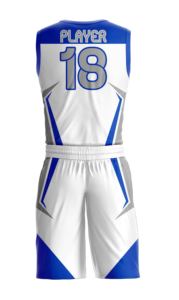 Uniforme de Baloncesto Estampado, Diseño Personalizado por Sublimación, Conjunto de Camiseta y Pantalones Cortos, Transpirable, Ligero, de Secado Rápido, Duradero, Antideslizante, 100% - Product Image 3