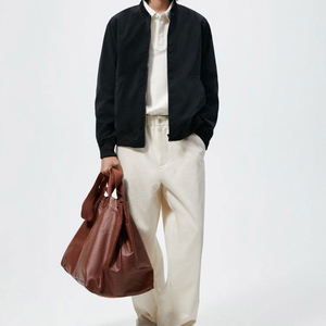 Couleur noire bonne qualité avec un prix raisonnable blouson bombardier respirant avec impression de logo personnalisé pour hommes - Product Image 1