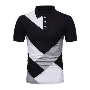 Camiseta de algodón para hombre de Golf, polos de tela bordados de secado rápido, polos sólidos para hombre - Product Image 1