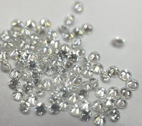 E-f Blanc Couleur 1.25mm Moissanite Diamant Rond Brillant Coupe Vs Pureté