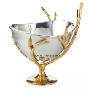 Support de brûleur d'encens en métal poli or de qualité créative Design élégant Décoratif pour la maison avec parfum de thé à la lavande en bois - Product Image 1