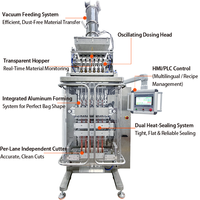 Machine d'emballage automatique haut de gamme pour sachets et sacs en papier, en acier inoxydable de qualité alimentaire, multi-voies, avec injection d'azote
