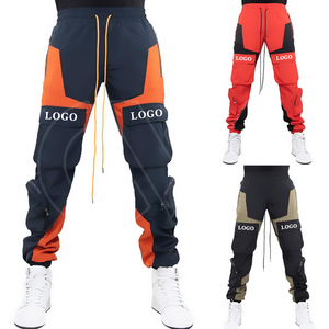 Nouveautés Hommes Mode Patchwork Cargo Pantalon Hommes Joggers Pantalon De Survêtement Multi Poches Streetwear Pour Hommes - Product Image 1