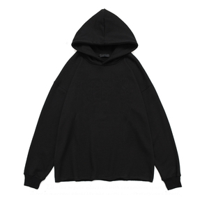 Sudadera con capucha de felpa francesa pesada con logotipo personalizado Sudadera con capucha de hip hop Cut Edge Sudadera con capucha Cut and Sew - Product Image 2