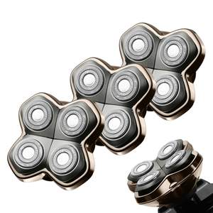 Cabezales de Repuesto para Afeitadoras Eléctricas Rotatorias, 1 Pieza, Recargables, Triple Cuchilla, Resistentes al Agua, Lavables, con Fuente de Alimentación USB - Product Image 1