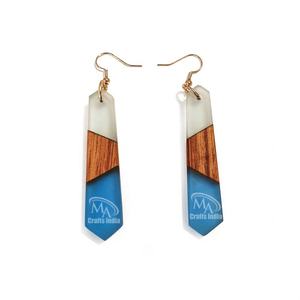 Pendientes de resina pulida hechos a mano de alta calidad, hermoso diseño para damas para fiestas, bodas y regalos, de inspiración africana - Product Image 6