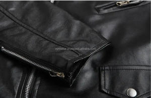 Veste de moto en cuir véritable, best-seller en gros, logo personnalisé, vêtements de sport pour hommes de haute qualité, grande taille, imperméable et coupe-vent - Product Image 2