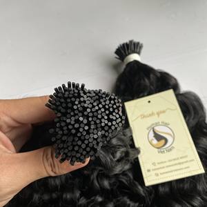 100% Virgin Russian Remy Full Length Human Hair <b>Extension</b> 0.5g 0.8g 0.9g 1g Stick Tip Keratin Pre bond I Tip Hair <b>Extensions</b> - Product Image 2