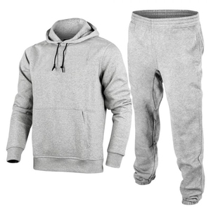 Survêtement décontracté à capuche imprimé et uni, écologique, 2-en-1, coupe décontractée, veste et pantalon, pour le quotidien et le streetwear, séchage rapide - Product Image 1