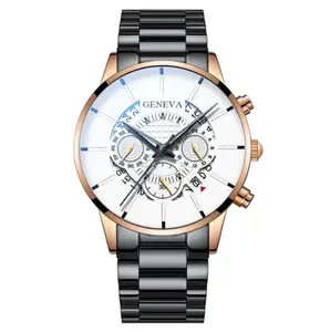 <span class=keywords><strong>2023</strong></span> Heren Mode Business Horloges Heren Casual Kalender Klok Man Rvs Montre Homme Montre Quartz Horloge - Product Image 2