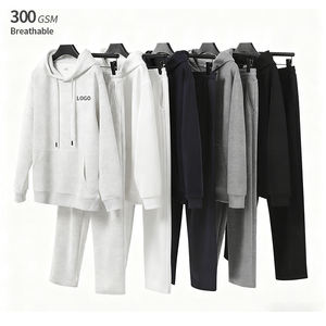 Ensembles de survêtements et de sweats à capuche pour hommes, respirants, automne, vente en gros personnalisée, taille plus, pantalons de jogging, ensemble de survêtement à capuche - Product Image 2