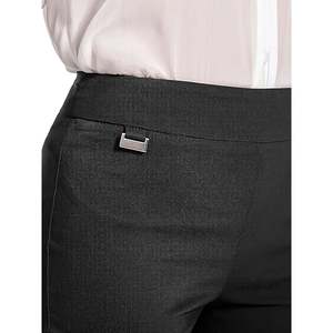 Shorts habillés pour femmes à enfiler, avec logo à sequins et anneau en D, en Spandex/Polyester infroissable, style bureau et décontracté, taille S - Product Image 5