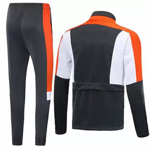 Traje de jogging de cuello redondo de poliéster con cremallera para mujer de alta calidad 2025 con logotipo personalizado impreso - Product Image 3