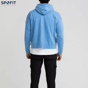 Sudaderas con Capucha Estampadas Personalizadas OEM, Lisas, 100% Algodón, Gruesas, Pesadas, 420g, Corte Regular Informal para Hombre, Invierno, Ecológicas - Product Image 4