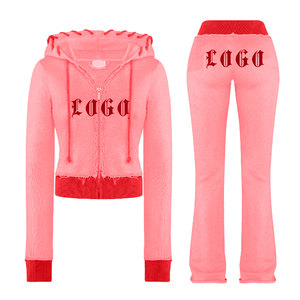 Chándal Deportivo de Forro Polar con Mangas Largas Estampado para Mujer, Diseño de Logotipo Personalizado, para Gimnasio, Invierno, al Mejor Precio - Product Image 3